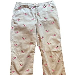 Lilly Pulitzer Vintage Monkey Khakis - Size 8
